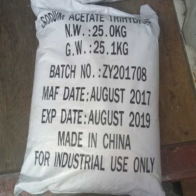 Textile Printing Dyeing Mordants Sodium Acetate Trihydrate CAS 6131-90-4