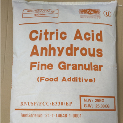 Citric Acid Anhydrous Common Food Additives 30-100 Mesh CAS No. 77 92 9