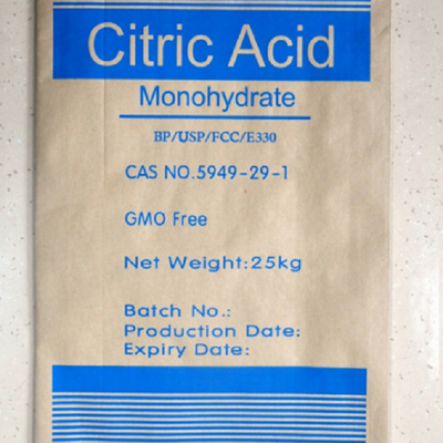 Food Grade Citric Acid Monohydrate CAS 5949 29 1 Colorless white crystal powder granular